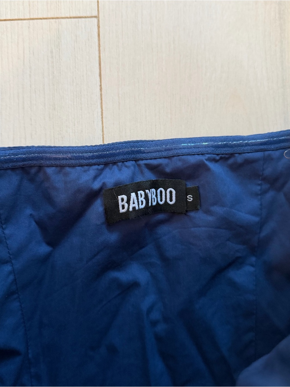 Babyboo Strapless Navy Mermaid Maxi Dress - Picture 2 of 4